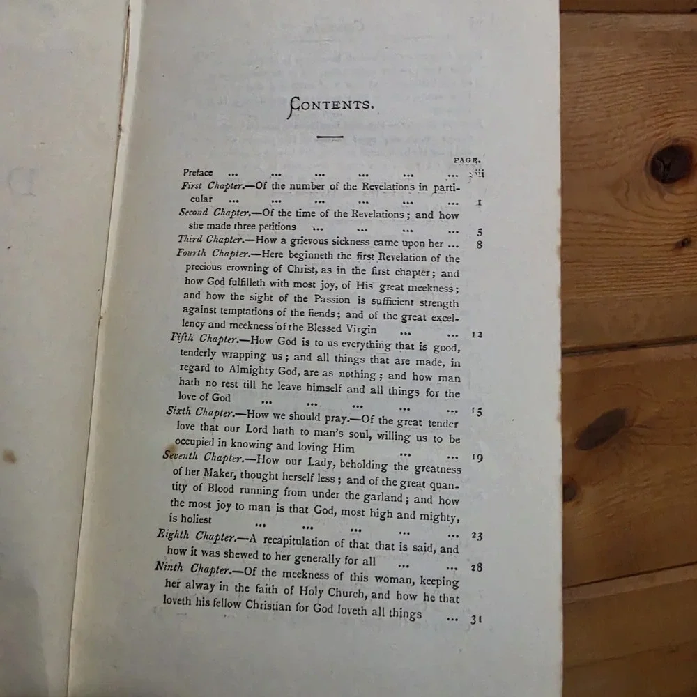 1877 Revelation of Mother Julian of Norwich Convent of Mercy Antique Very Rare